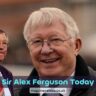 Sir Alex Ferguson speaking at a public event in 2025, highlighting his charity work with dementia awareness.