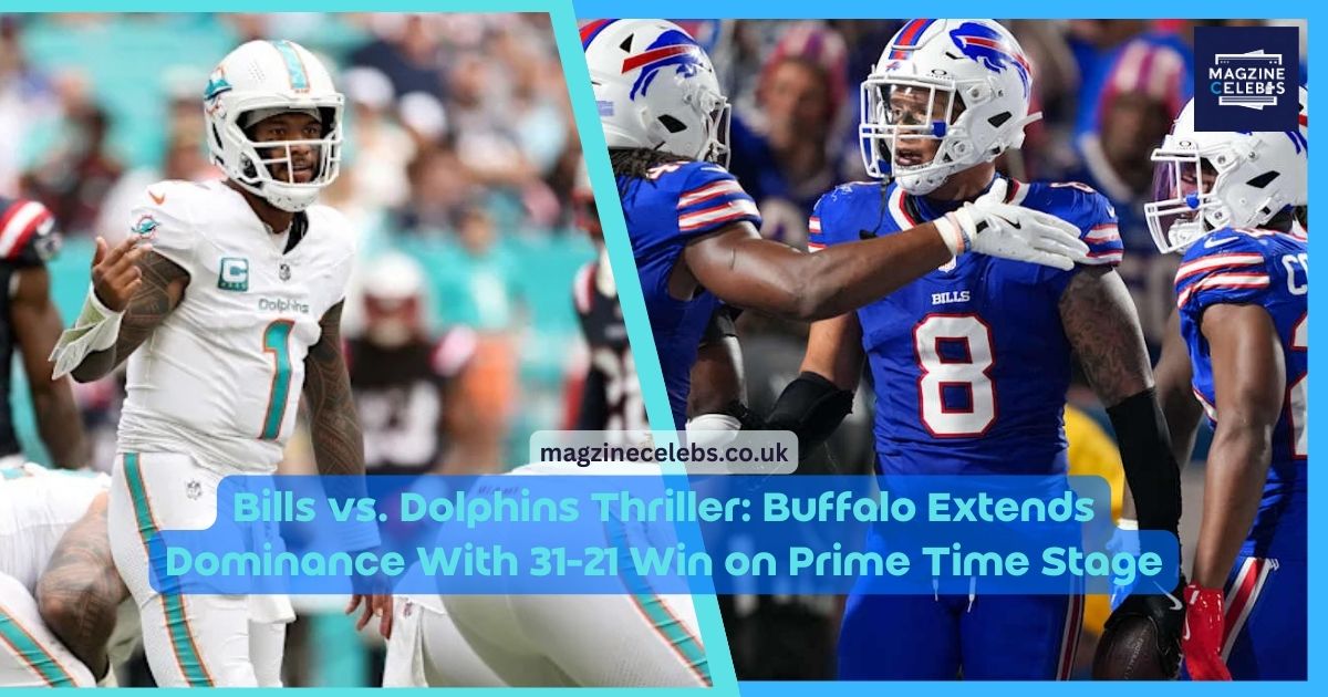 Buffalo Bills defeat Miami Dolphins 31-21 in NFL Thursday Night Football 2025 with Josh Allen leading 3 touchdowns.
