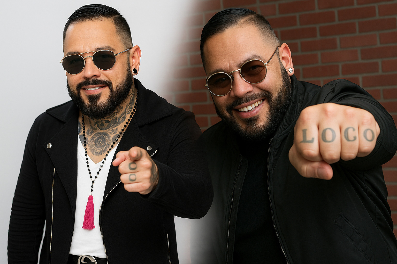 Giani Quintanilla collage banner with stylish poses, sunglasses, tattoos, and confident expressions in a 16:9 featured image.