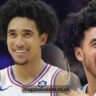 Jared McCain, Philadelphia 76ers guard, during NBA game