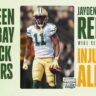 Green Bay Packers wide receiver Jayden Reed injury update alert during 2025 NFL season
