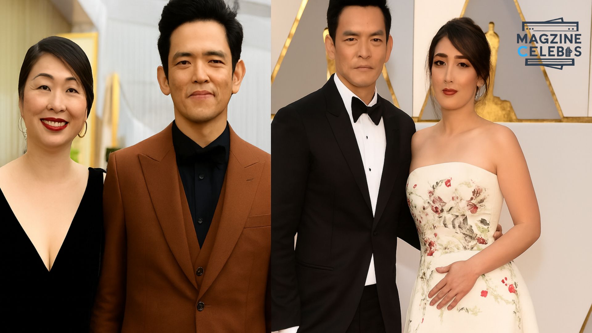 John Cho and Kerri Higuchi at red carpet events – used in Kage Cho biography article (2025)