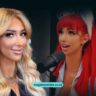 Nala Ray net worth 2025 – feature image collage showing the influencer with blonde hair in a photoshoot and red hair during a podcast interview.