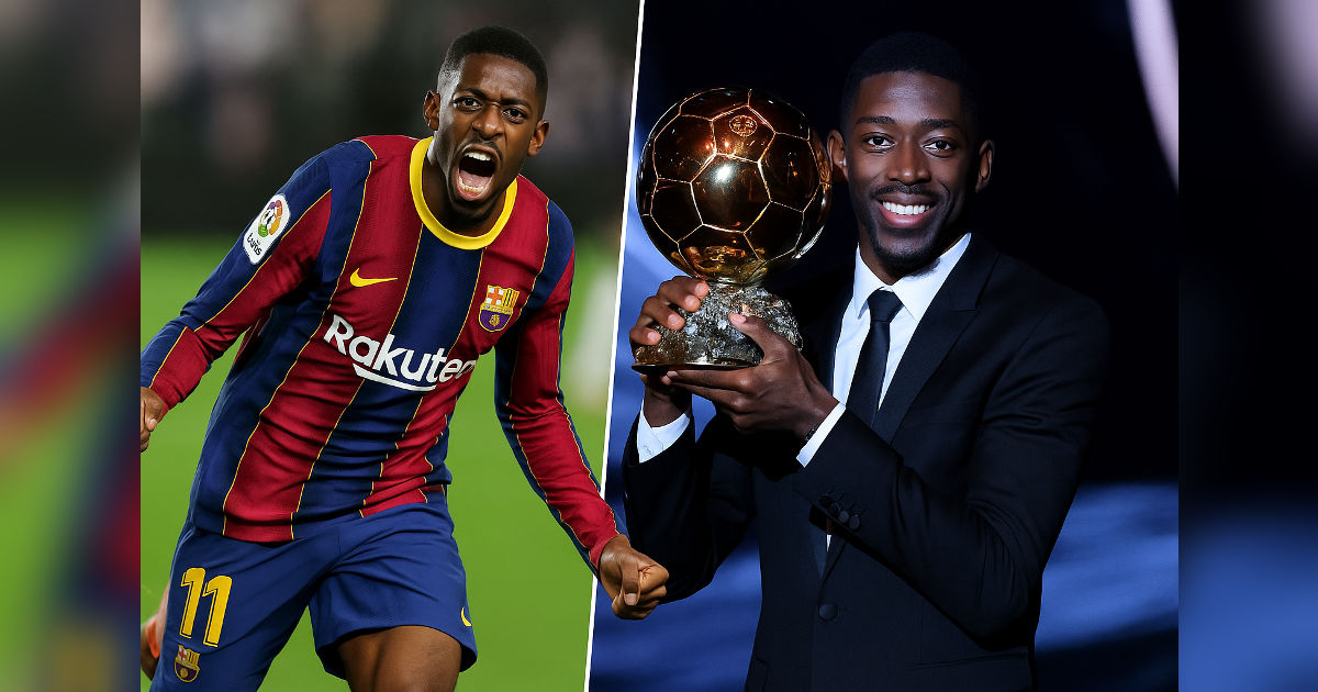Ousmane Dembélé celebrating Ballon d’Or 2025 win with PSG success