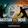 Pakistan vs India cricket rivalry feature image with Asia Cup 2025 logo in a stadium background, showing player silhouettes