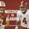 Wisconsin Badgers vs Alabama Crimson Tide football rivalry – stats, history, and future matchups in college football.