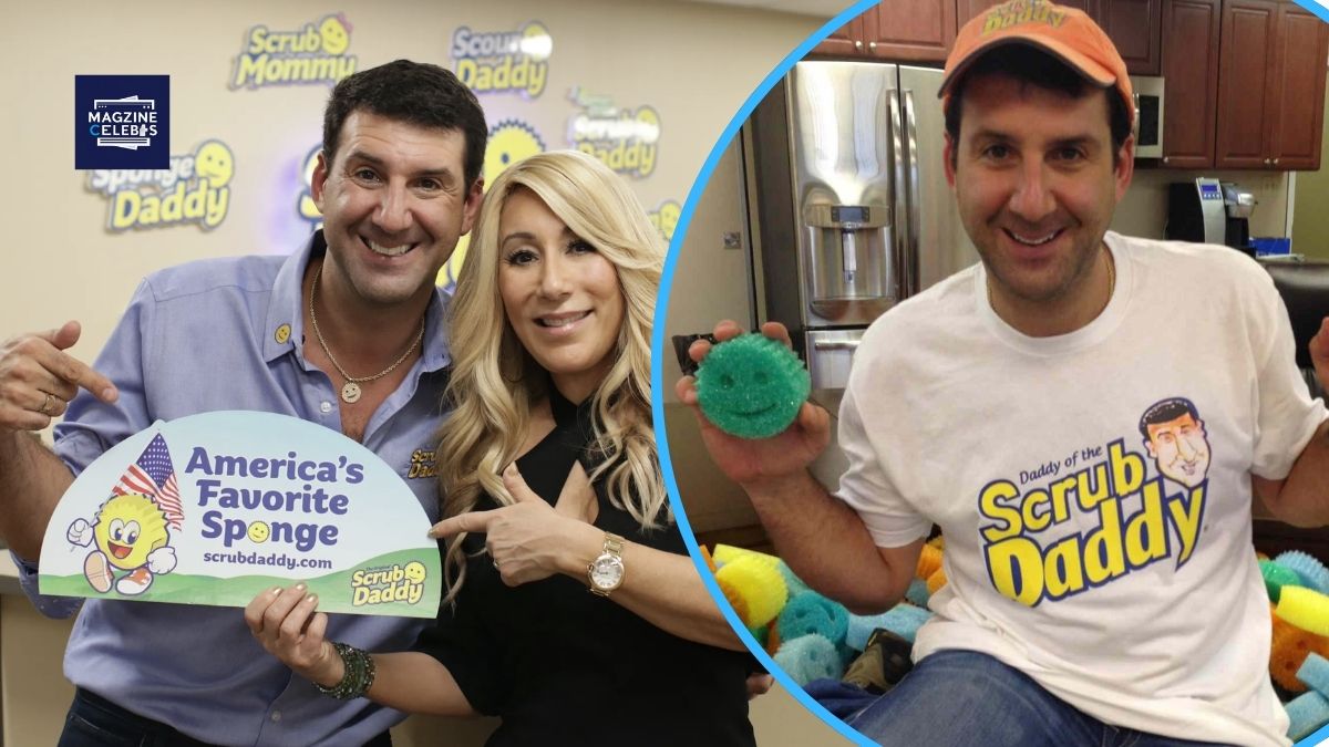 Aaron Krause and Lori Greiner promoting Scrub Daddy, America’s favorite sponge brand, 2025