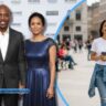 Elaine Mendoza Erfe with husband Dave Chappelle at an event and casual outdoor portrait – 2025 photo