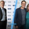Nicholas Taylor Begley family concept collage — left shows a formal event appearance, right shows casual family photo — HD biography visual 2025.