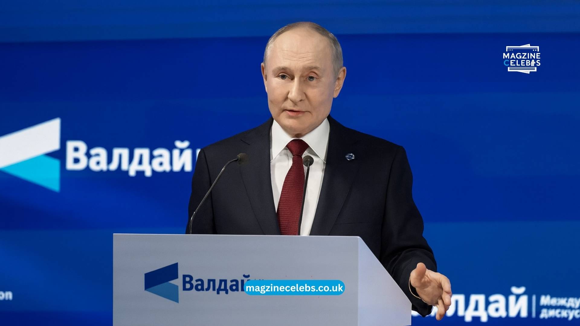 Russian President Vladimir Putin speaks at the Valdai Discussion Club in Sochi on October 2, 2025, warning of harsh retaliation against Europe’s militarisation.