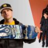 Rob Dyrdek holding skateboard and posing with wife Bryiana Noelle Flores and their children in 2025.