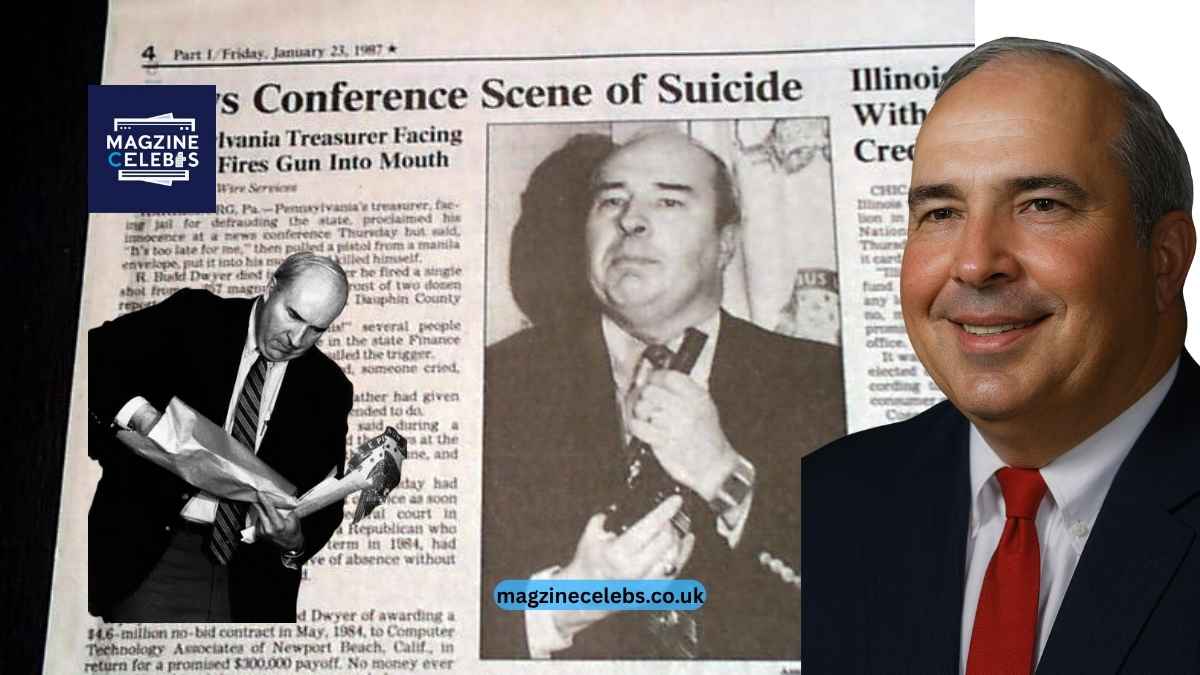 Robert Budd Dwyer during his political career as Pennsylvania Treasurer before the 1987 press conference