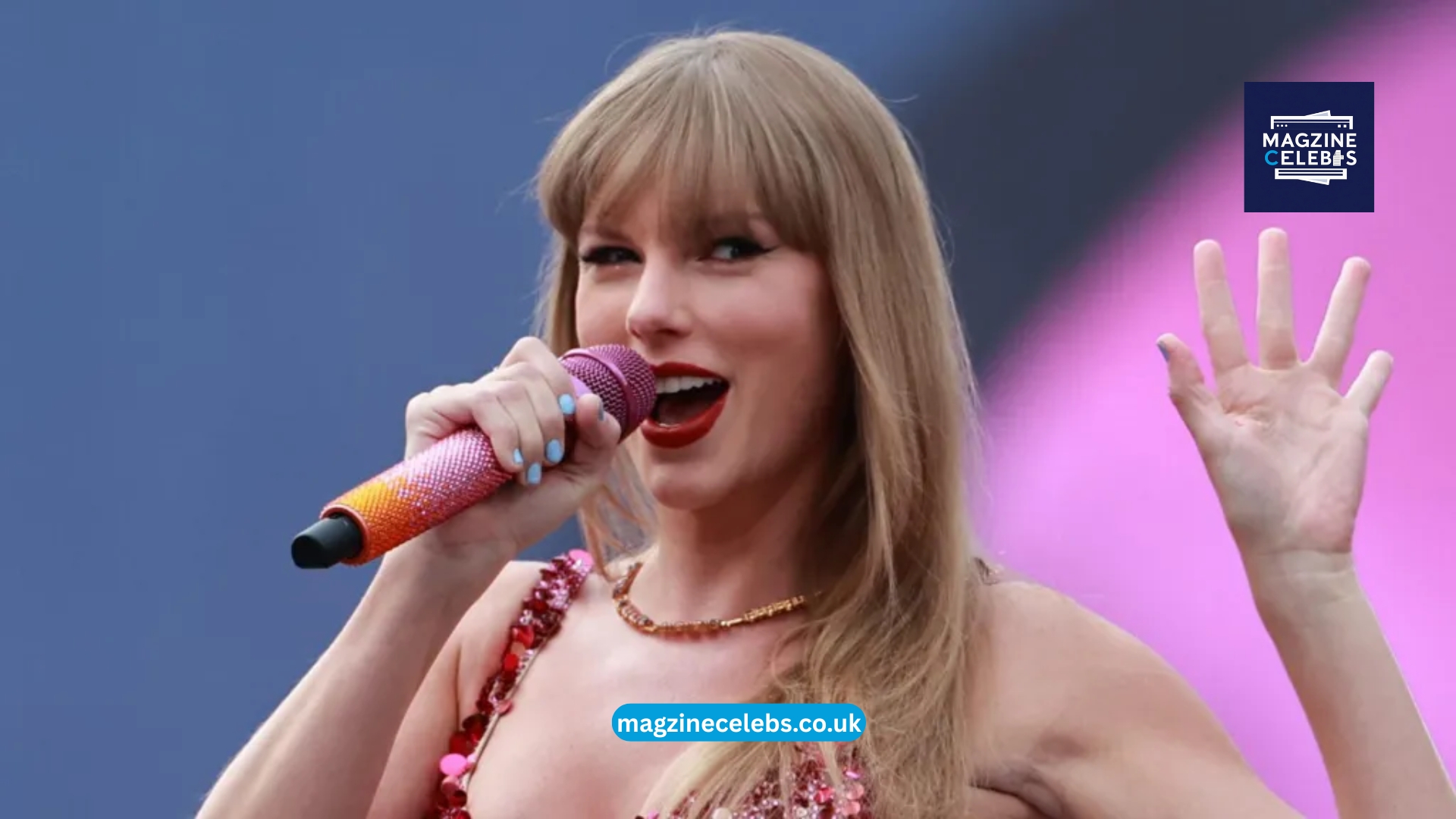 Concept art for Taylor Swift’s 2025 album The Life of a Showgirl, featuring symbolic stage lights and a showgirl theme.