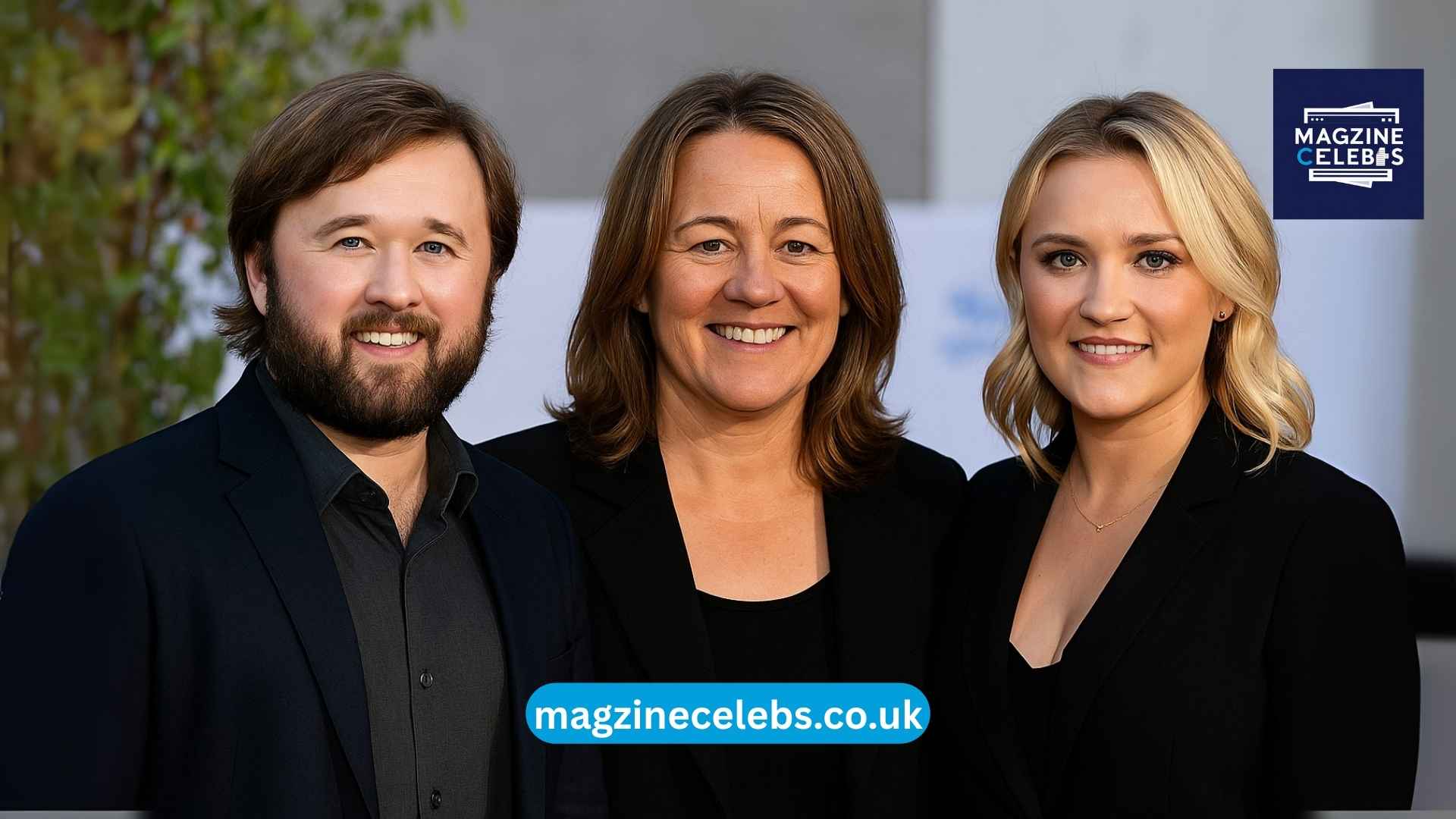Theresa Seifert Osment with her children Haley Joel Osment and Emily Osment smiling together at an event in 2025