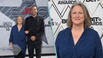 Johanna Chase with son Jesse Williams at 2016 BET Awards media wall, MagzineCelebs exclusive