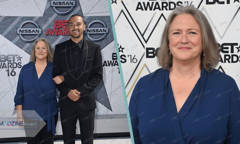 Johanna Chase with son Jesse Williams at 2016 BET Awards media wall, MagzineCelebs exclusive