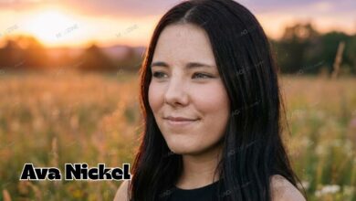Portrait of Ava Nickel, rising sports marketing student at the University of North Dakota (UND) and former high school athlete.