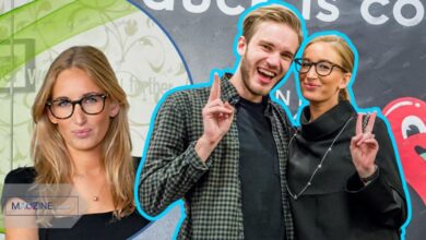 Fanny Kjellberg smiling with her brother PewDiePie (Felix Kjellberg). Rare sibling photo of Fanny Sylwander and the famous YouTuber.