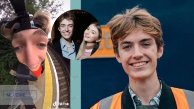 Francis Bourgeois viral GoPro face angle and his girlfriend Amy Rouse smiling together