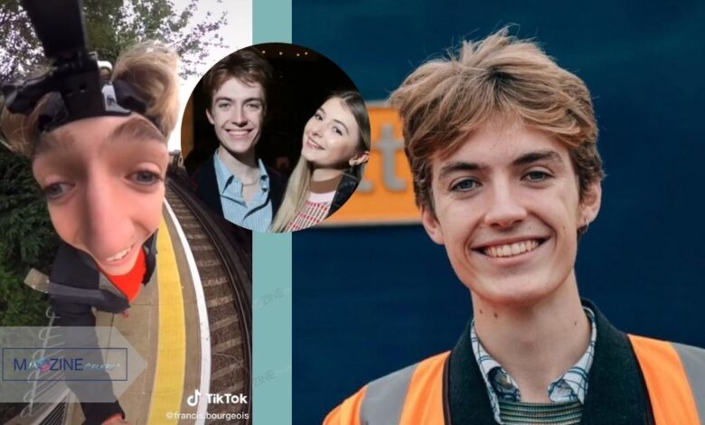 Francis Bourgeois viral GoPro face angle and his girlfriend Amy Rouse smiling together