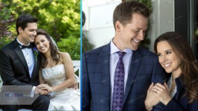 Lacey Chabert with Hallmark costars (David Nehdar is not pictured due to privacy).