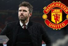 A professional portrait of Michael Carrick, who has been appointed as Manchester United's interim manager following Ruben Amorim's departure in January 2026.