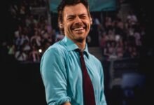 Harry on stage at Wembley Stadium in London, UK - 26 June