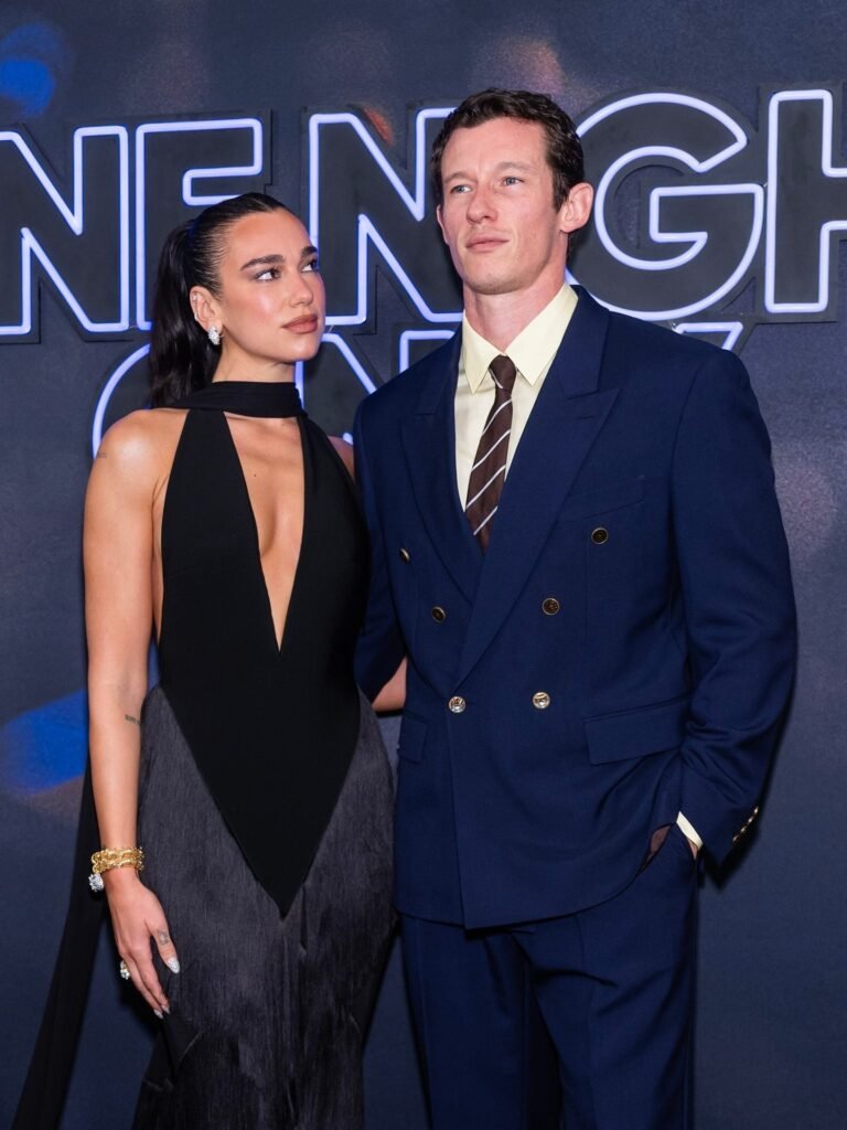 Dua Lipa with her Boyfriend Callum Turner.